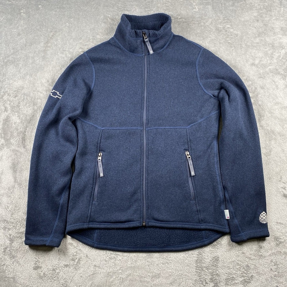 STIO Sweetwater Fleece Jacket Womens M Blue Full Zip Mountain‎ Shadow Heather